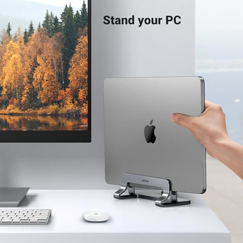 Smart Home UGREEN Vertical Laptop Stand Holder for Desk Compatible with MacBook for Daily Use