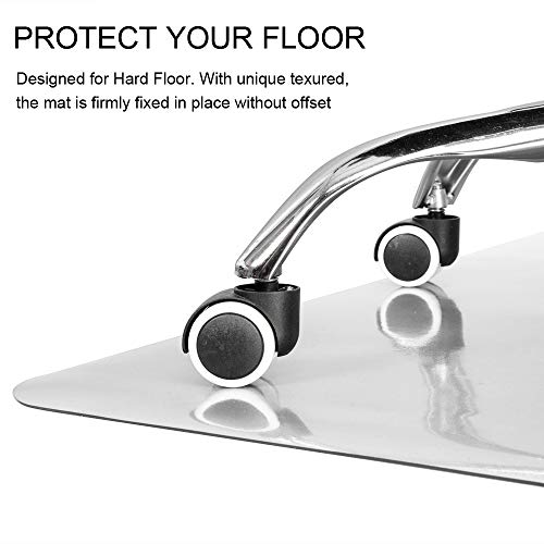 Minimalist Kuyal Clear Chair mat for Hard Floors 36 x Essentials