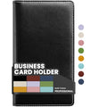 Smart Home Sooez Leather Professional Business Card Book Holder Organizer,