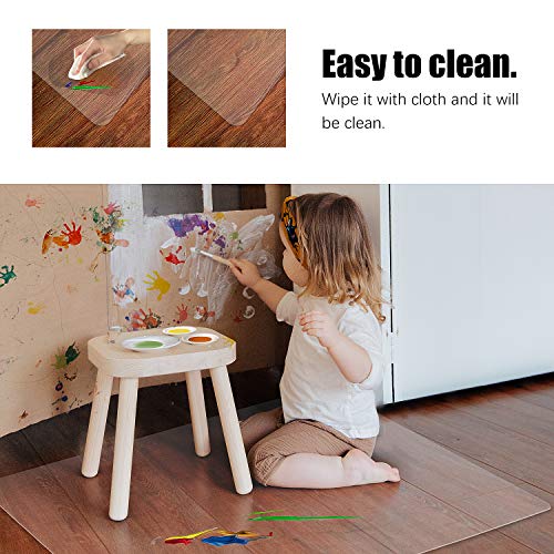 Minimalist Kuyal Clear Chair mat for Hard Floors 36 x Essentials