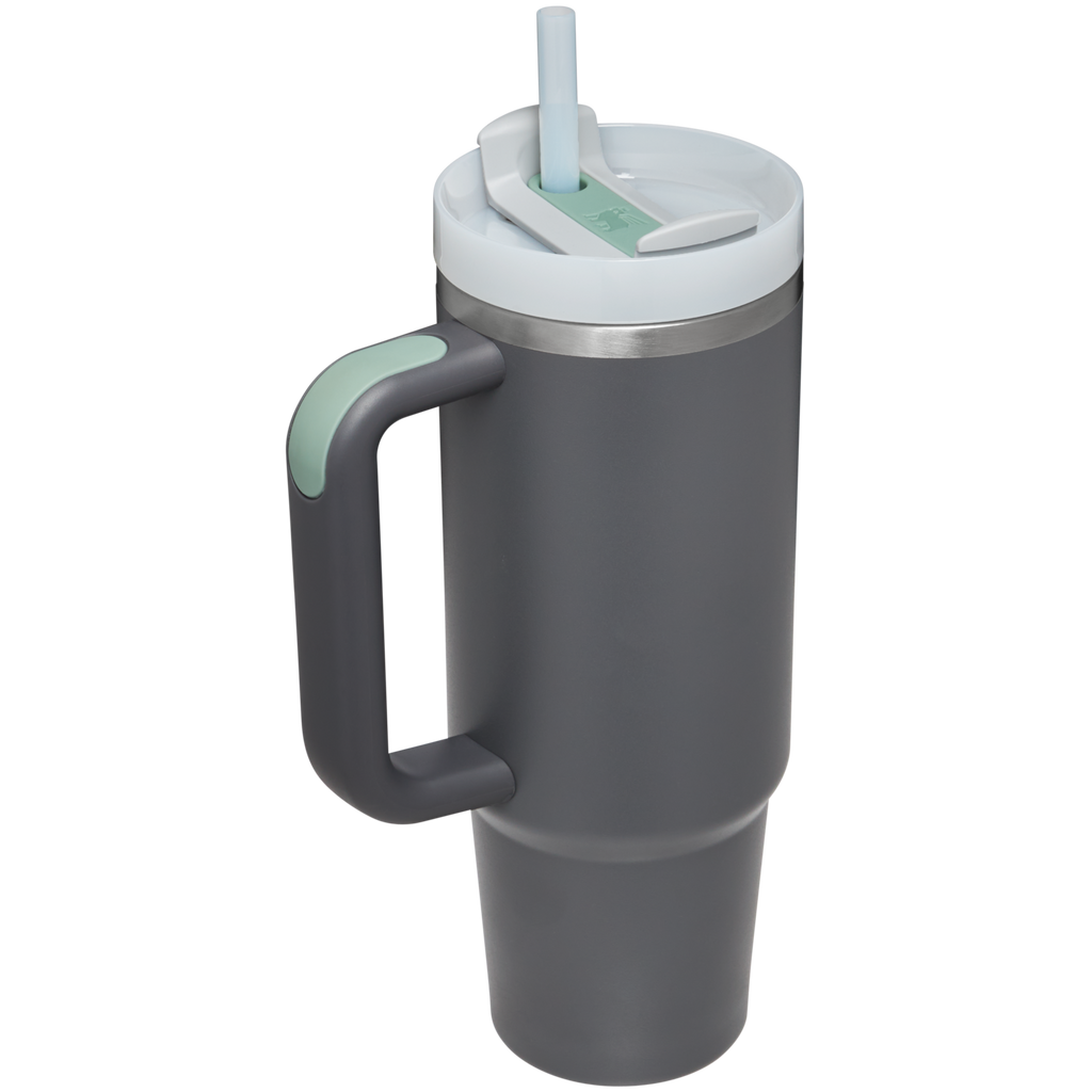 Splash-Resistant FlowState The Quencher H2.0 Flowstate Tumbler | Stanley Create D331C - 40oz Large Capacity Car-Cup Friendly Quencher Detail