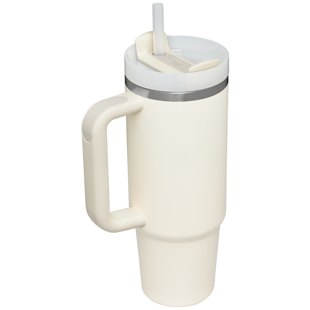 Splash-Resistant FlowState The Quencher H2.0 Flowstate Tumbler | Stanley Create D331C - 40oz Large Capacity Car-Cup Friendly Quencher Detail