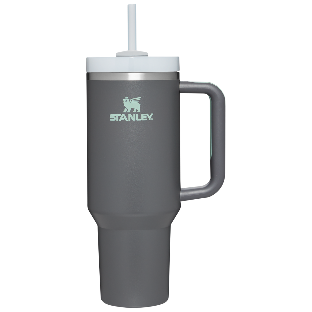 Double-Wall Vacuum The Quencher H2.0 Flowstate Tumbler  | Stanley Create D332L - Double-Wall Vacuum Insulated Travel Tumbler with Straw - Charcoal