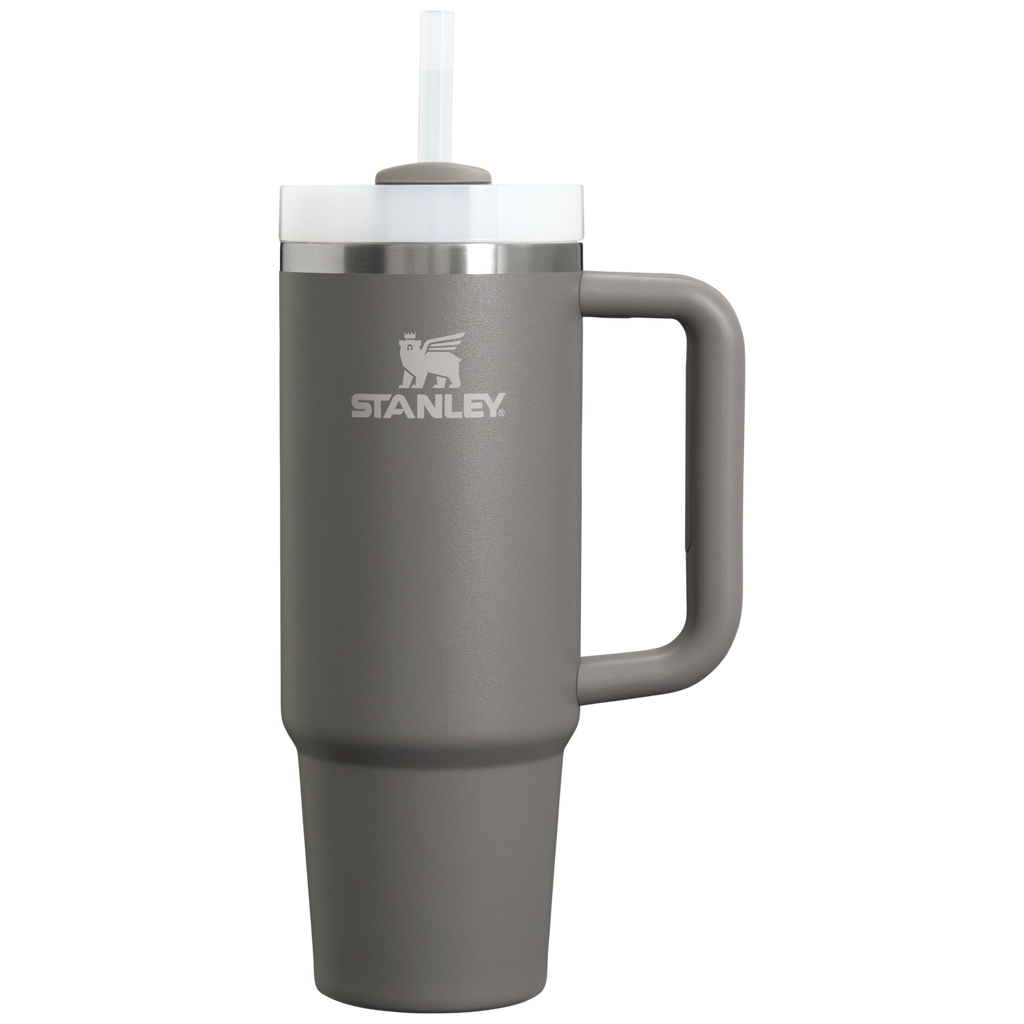 Splash-Resistant FlowState The Quencher H2.0 Flowstate Tumbler D051L - 40oz Large Capacity Car-Cup Friendly Quencher - Stone
