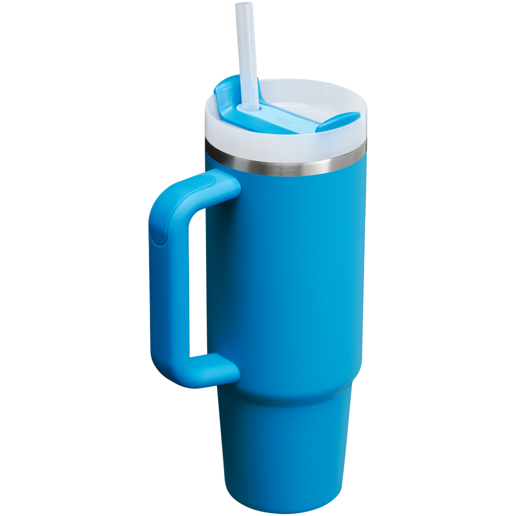 Splash-Resistant FlowState The Quencher H2.0 Flowstate Tumbler | Stanley Create D331C - 40oz Large Capacity Car-Cup Friendly Quencher Detail