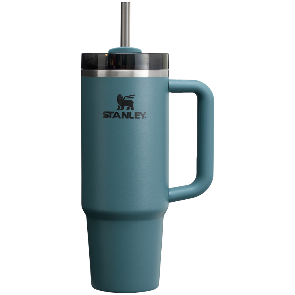 Splash-Resistant FlowState The Quencher H2.0 Flowstate Tumbler | Stanley Create D331C - 40oz Large Capacity Car-Cup Friendly Quencher Detail