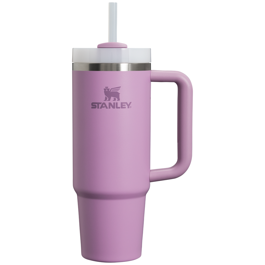 Splash-Resistant FlowState The Quencher H2.0 Flowstate Tumbler | Stanley Create D331C - 40oz Large Capacity Car-Cup Friendly Quencher Detail