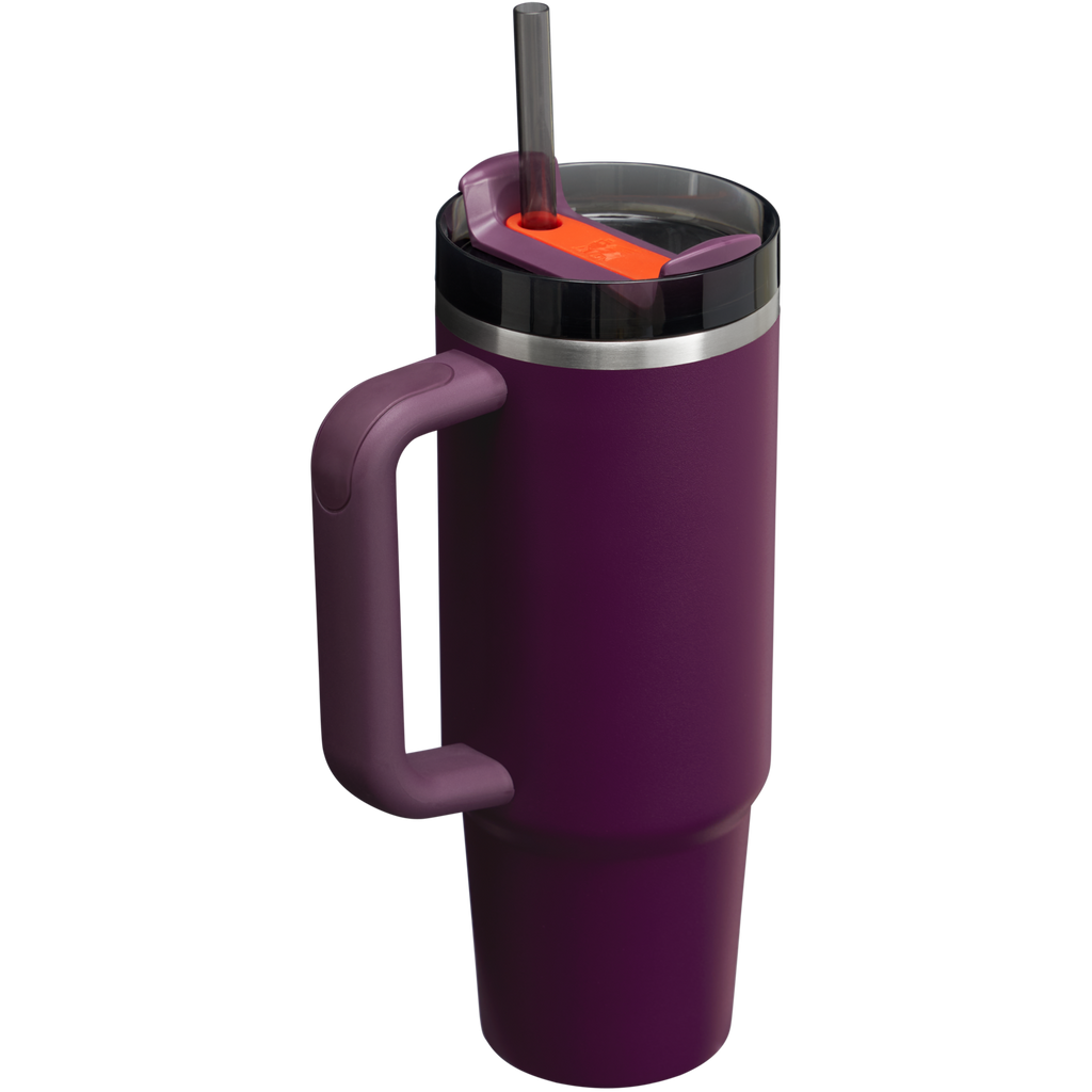 Splash-Resistant FlowState The Quencher H2.0 Flowstate Tumbler | Stanley Create D331C - 40oz Large Capacity Car-Cup Friendly Quencher Detail