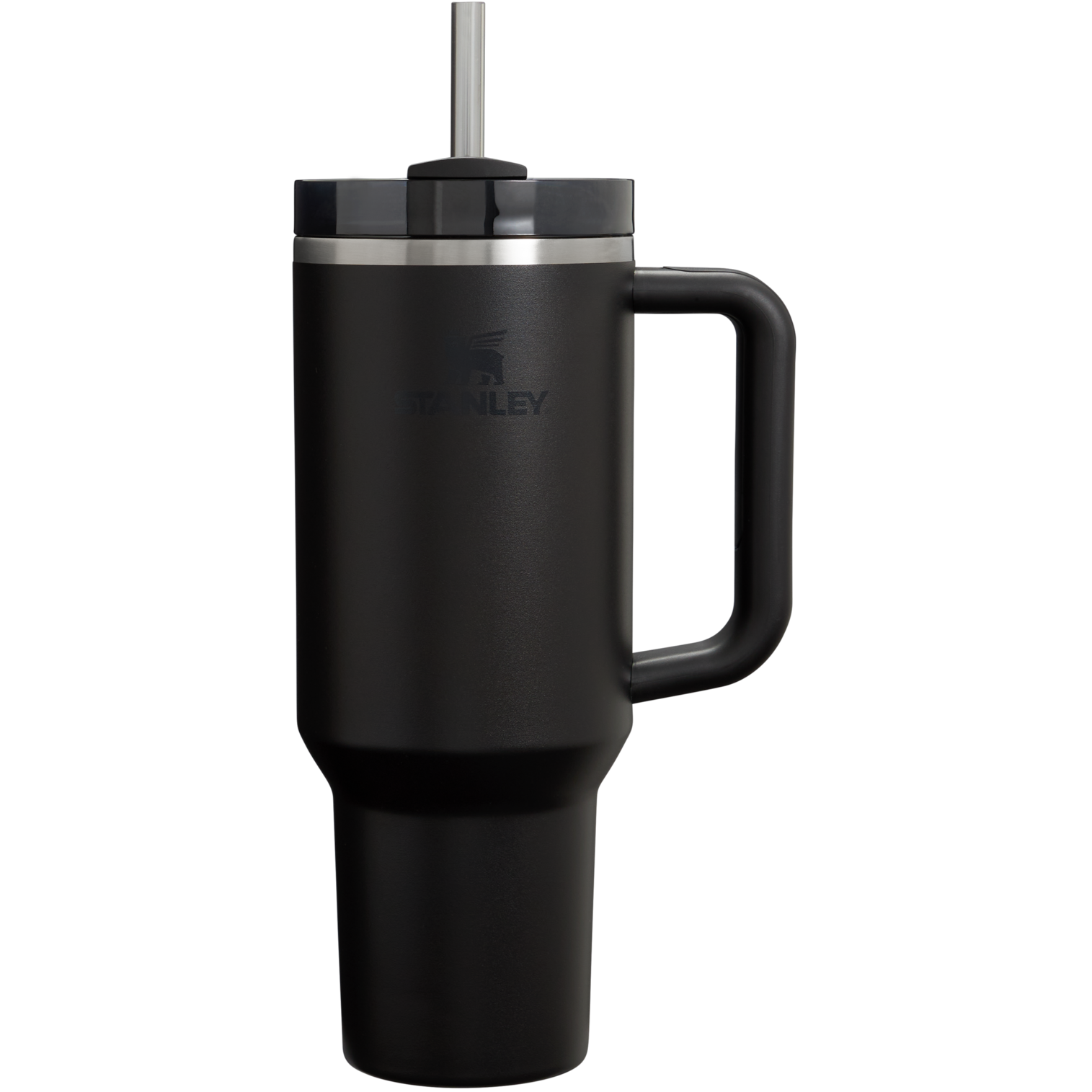 Car-Cup Friendly The Quencher H2.0 Flowstate Tumbler D050X - Premium Stainless Steel Straw Cup for All-Day Hydration - Black 2.0