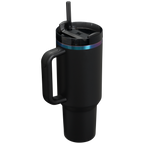 Splash-Resistant FlowState The Black Chroma Quencher H2.0 Flowstate Tumbler D252B - FlowState 3-Position Lid Insulated Travel Mug Detail