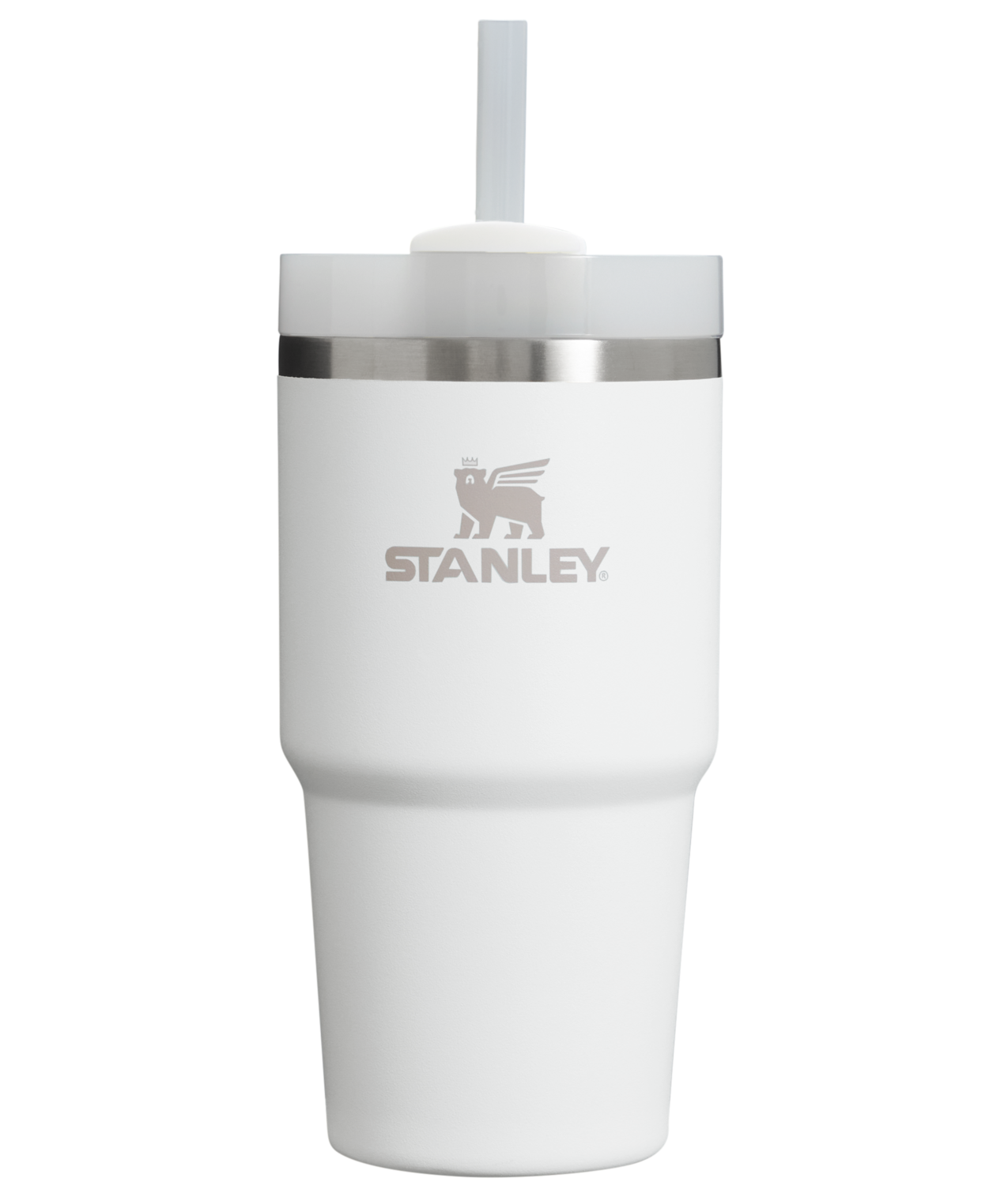 Insulated Travel The Quencher H2.0 Flowstate Tumbler  | Stanley Create D329E - 40oz Large Capacity Car-Cup Friendly Quencher - Frost