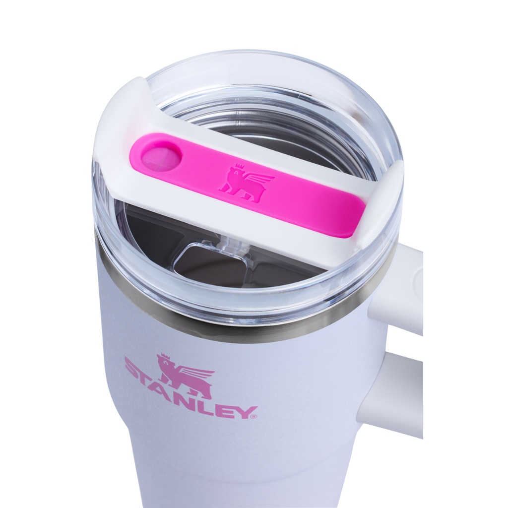 Splash-Resistant FlowState The Quencher H2.O Flowstate Tumbler with Handle | Stanley Create D309N - 40oz Large Capacity Car-Cup Friendly Quencher Detail