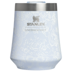 Premium Matte Stanley 1913 x LoveShackFancy Holiday Reserve Wine Tumbler D204X - Elegant Stemless Vacuum Insulated Wine Tumbler - Toscana Toile Alpine Blue