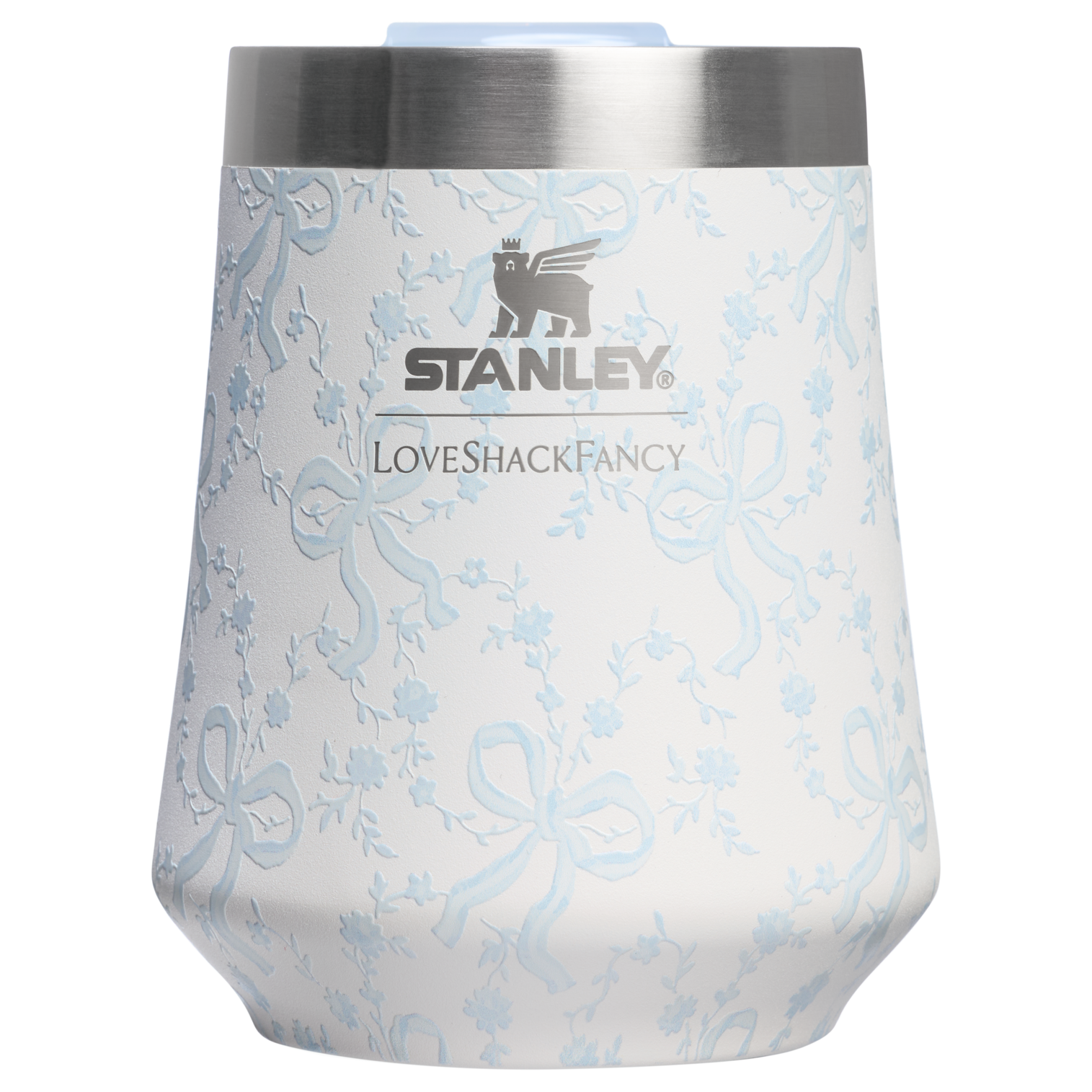 Flavor-Preserving Stanley 1913 x LoveShackFancy Holiday The Reserve Wine Tumbler Set | 2-pack D205C - Reserve Collection Stainless Steel Whiskey Cup Detail