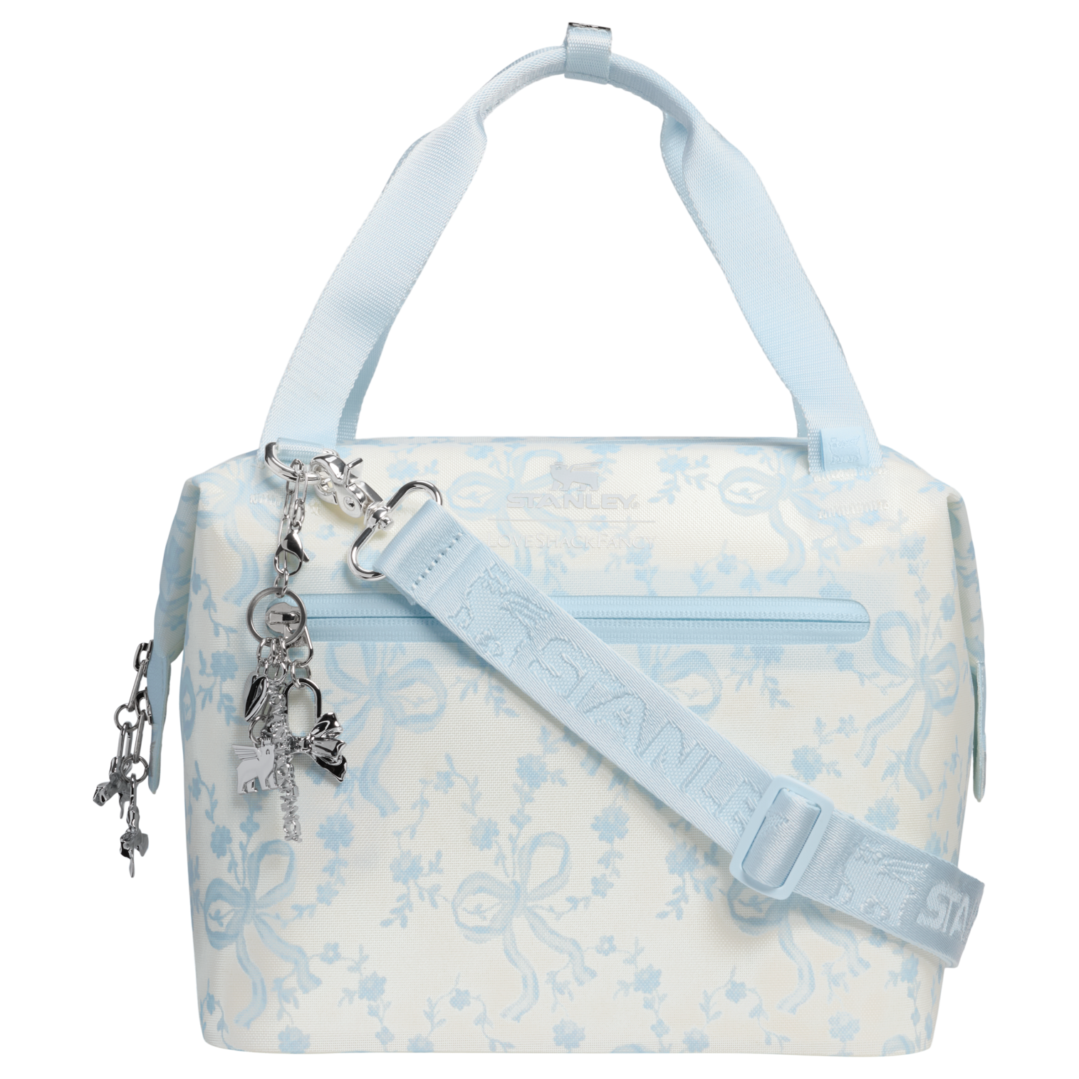 Portable Mini Stanley 1913 x LoveShackFancy Holiday All Day Julienne Mini Cooler D194V - Heavy-Duty Ice-Retention Food & Beverage Carrier Detail
