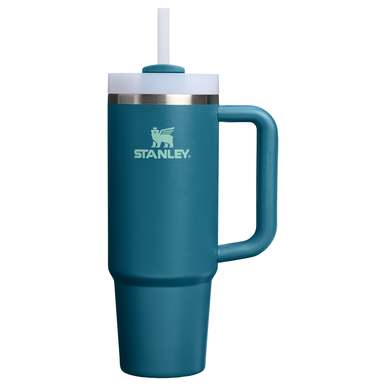 Splash-Resistant FlowState The Quencher H2.0 Flowstate Tumbler D051L - 40oz Large Capacity Car-Cup Friendly Quencher - Coastal Teal