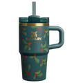 Double-Wall Vacuum The Cheers & Cheer Quencher H2.O Flowstate Tumbler D192J - 40oz Large Capacity Car-Cup Friendly Quencher - Holiday Botanical