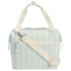 Premium All-Weather The All Day Julienne Mini Cooler D349V - Julienne Series Portable Picnic Chiller Tote - Mist Picnic Stripe