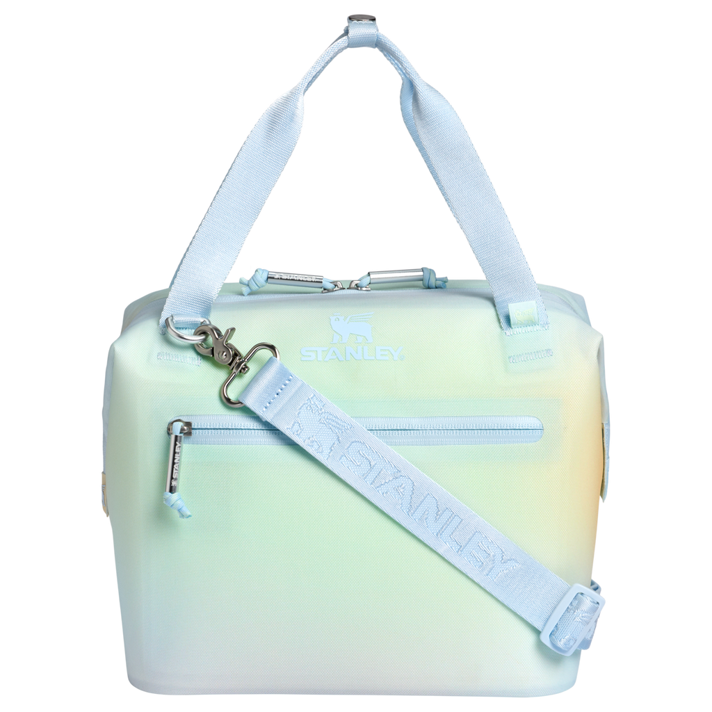 Leak-Proof Insulated The All Day Julienne Mini Cooler D052R - Julienne Series Portable Picnic Chiller Tote - Sunrise Spiral