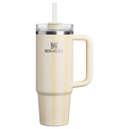 Large Capacity The Quencher H2.0 Flowstate Tumbler D343V - 40oz Large Capacity Car-Cup Friendly Quencher - Cream Picnic Stripe