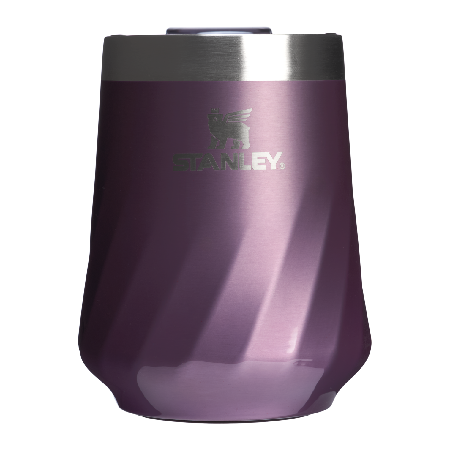 Vacuum Insulated Wine The Textured Reserve Wine Tumbler D141Z - Shatterproof Flavor-Preserving Cocktail Tumbler with Lid - Wisteria Shine