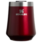 Elegant Stemless The Reserve Wine Tumbler | Stanley Create D302P - Premium Insulated Egg-Shaped Wine Glass for Outdoors - Garnet Shine