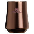 Elegant Stemless The Reserve Wine Tumbler | Stanley Create D302P - Premium Insulated Egg-Shaped Wine Glass for Outdoors - Cream Gloss