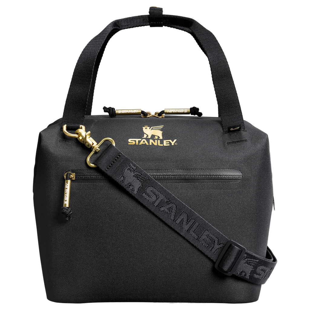 Leak-Proof Insulated The All Day Julienne Mini Cooler D052R - Julienne Series Portable Picnic Chiller Tote - Black Honey