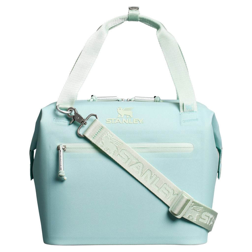 Leak-Proof Insulated The All Day Julienne Mini Cooler D052R - Julienne Series Portable Picnic Chiller Tote - Seafoam
