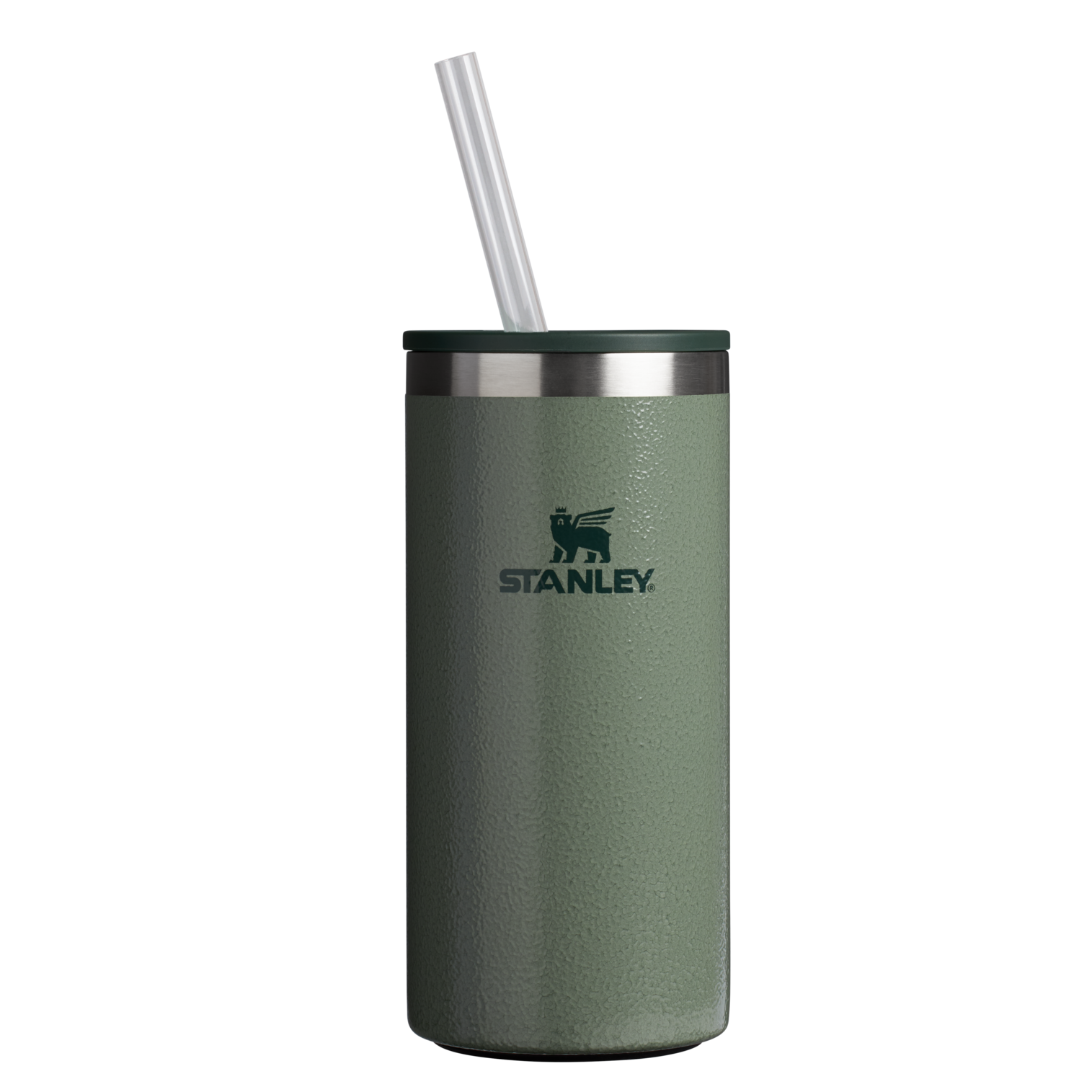 Ice-Retention The Everyday Tall Can Cooler Cup D117J - Heavy-Duty Ice-Retention Food & Beverage Carrier - Hammertone Green