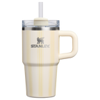 Splash-Resistant FlowState The Quencher H2.0 Flowstate Tumbler D344H - Premium Stainless Steel Straw Cup for All-Day Hydration - Cream Picnic Stripe
