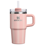Splash-Resistant FlowState The Quencher H2.0 Flowstate Tumbler D344H - Premium Stainless Steel Straw Cup for All-Day Hydration - Peach Rose Picnic Stripe