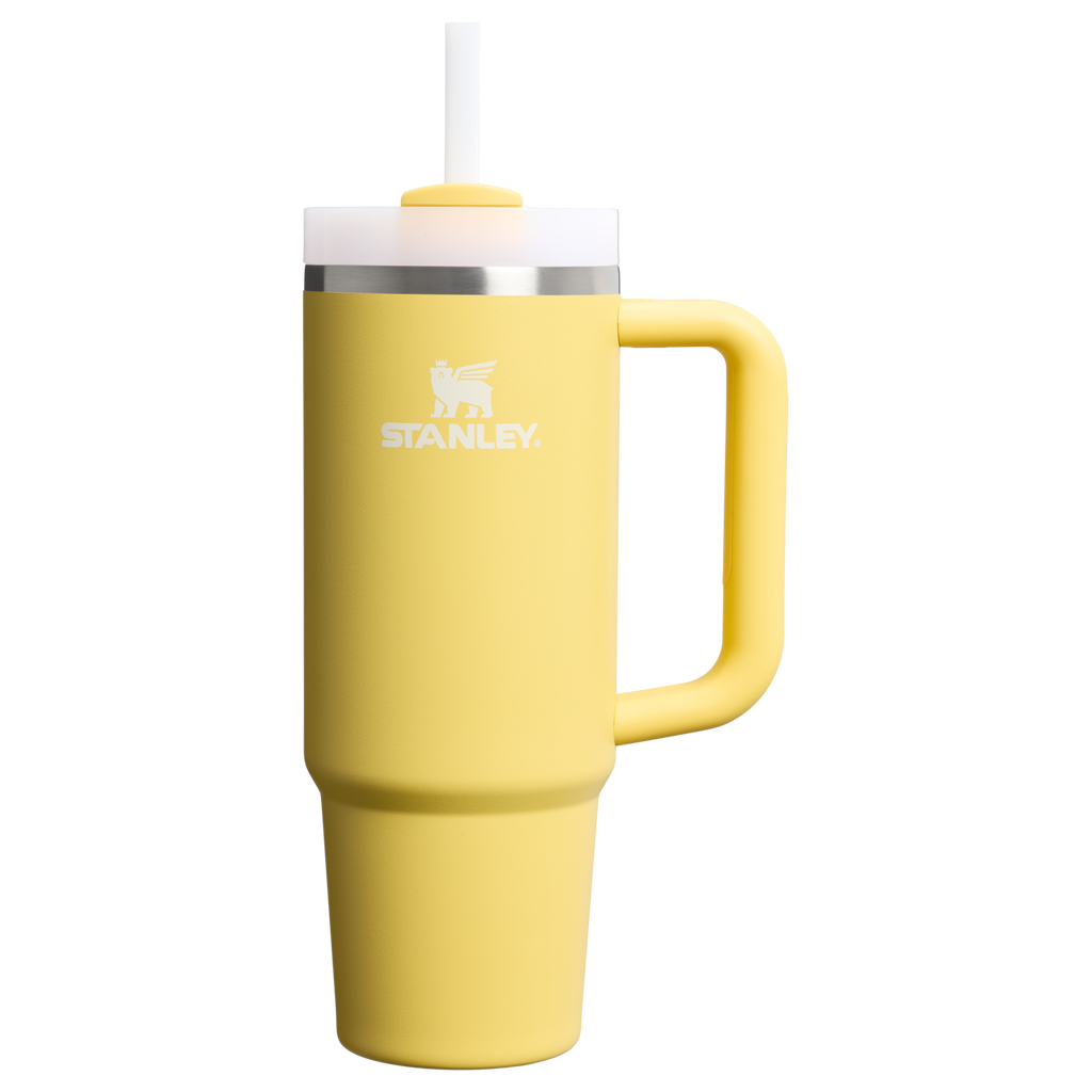 Splash-Resistant FlowState The Quencher H2.0 Flowstate Tumbler D051L - 40oz Large Capacity Car-Cup Friendly Quencher - Daffodil