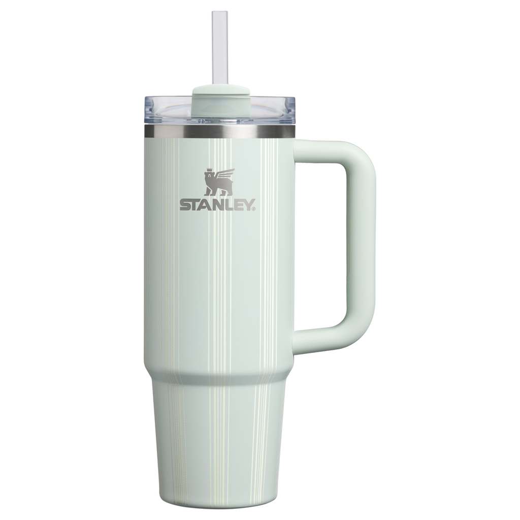 Large Capacity The Quencher H2.0 Flowstate Tumbler D343V - 40oz Large Capacity Car-Cup Friendly Quencher - Mist Picnic Stripe