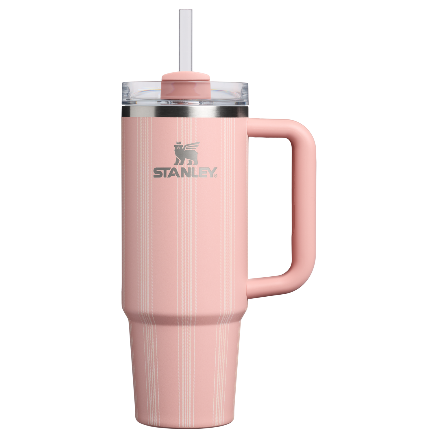 Large Capacity The Quencher H2.0 Flowstate Tumbler D343V - 40oz Large Capacity Car-Cup Friendly Quencher - Peach Rose Picnic Stripe