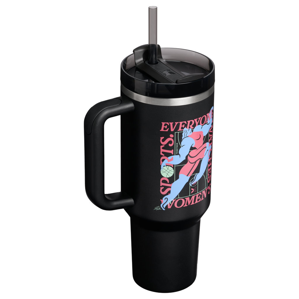 Large Capacity The Quencher H2.0 Flowstate Tumbler D340Y - Double-Wall Vacuum Insulated Travel Tumbler with Straw Detail