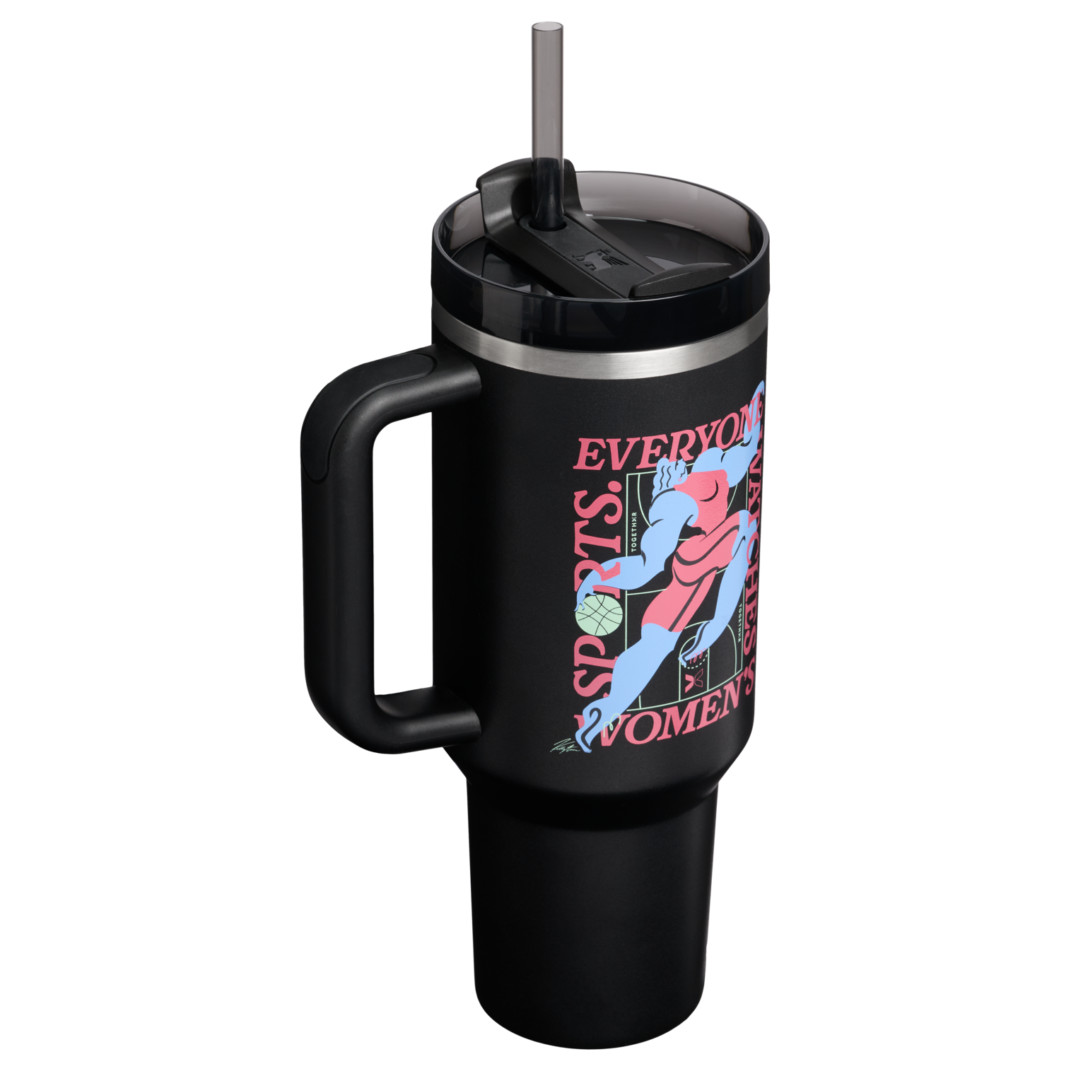 Large Capacity The Quencher H2.0 Flowstate Tumbler D340Y - Double-Wall Vacuum Insulated Travel Tumbler with Straw Detail