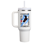 Large Capacity The Quencher H2.0 Flowstate Tumbler D340Y - Double-Wall Vacuum Insulated Travel Tumbler with Straw - Tournament White