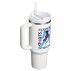 Large Capacity The Quencher H2.0 Flowstate Tumbler D340Y - Double-Wall Vacuum Insulated Travel Tumbler with Straw Detail