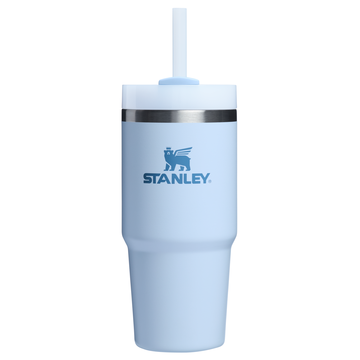 Insulated Travel The Quencher H2.0 Flowstate Tumbler  | Stanley Create D329E - 40oz Large Capacity Car-Cup Friendly Quencher - Glacier