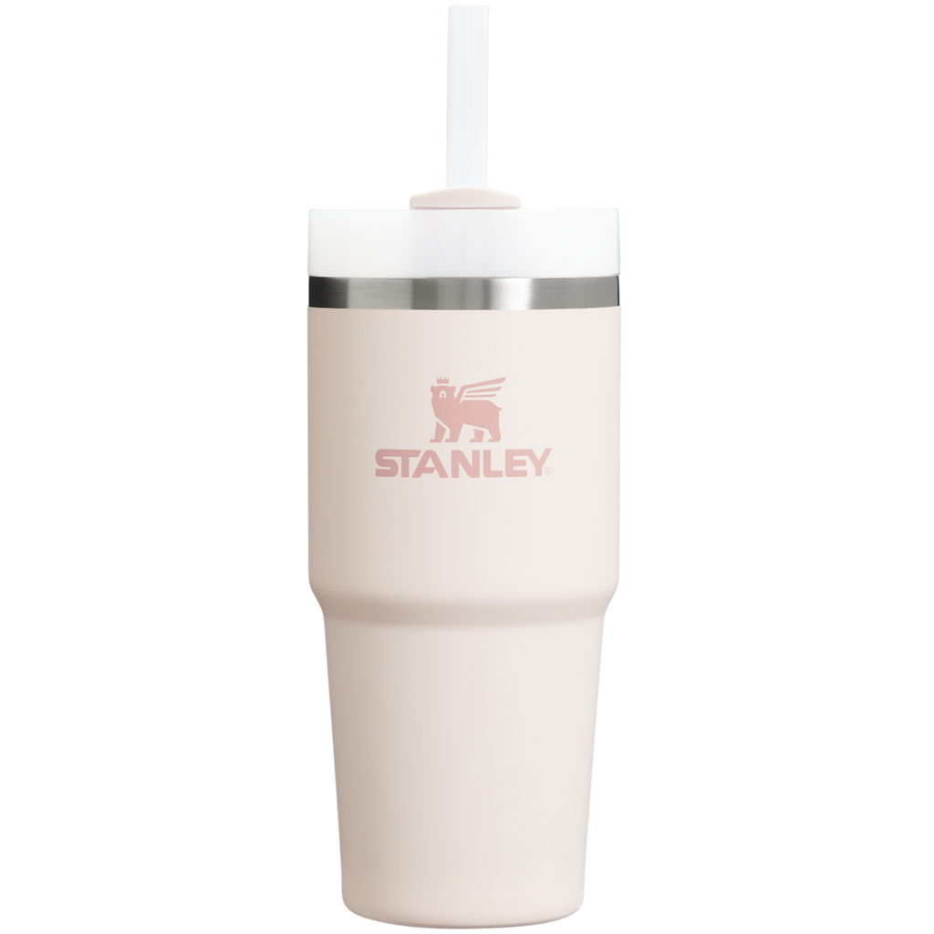 Insulated Travel The Quencher H2.0 Flowstate Tumbler D214X - Double-Wall Vacuum Insulated Travel Tumbler with Straw - Ash