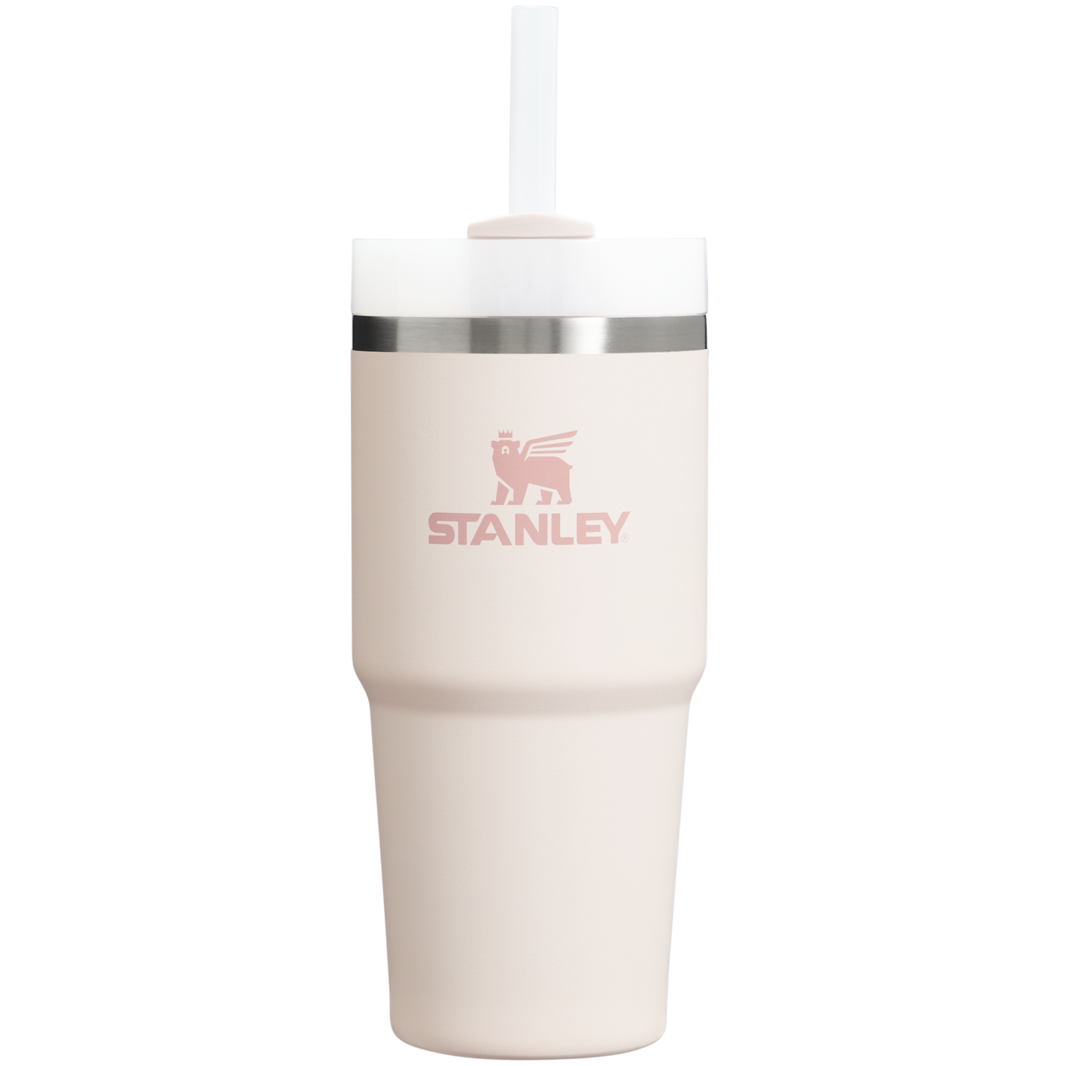 Insulated Travel The Quencher H2.0 Flowstate Tumbler D214X - Double-Wall Vacuum Insulated Travel Tumbler with Straw - Ash