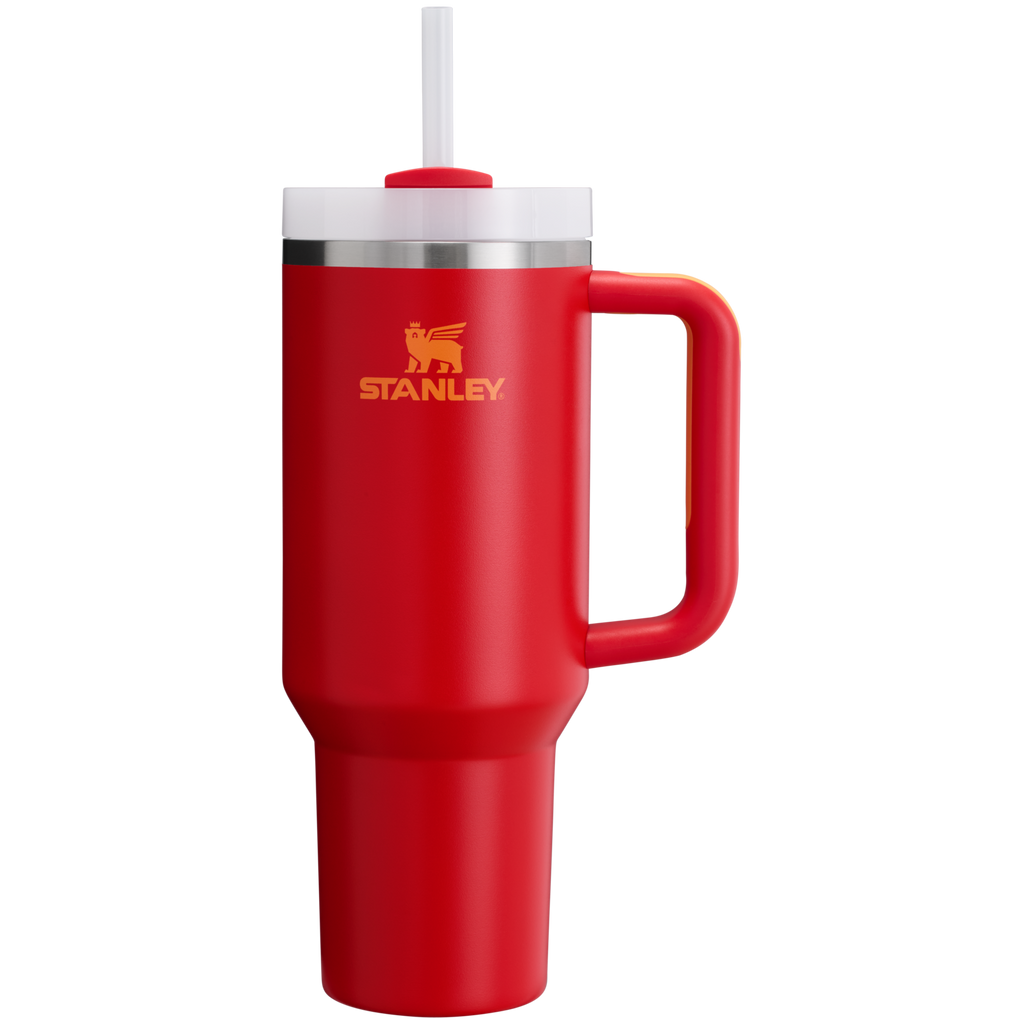 Double-Wall Vacuum The Quencher H2.0 Flowstate Tumbler  | Stanley Create D332L - Double-Wall Vacuum Insulated Travel Tumbler with Straw Detail