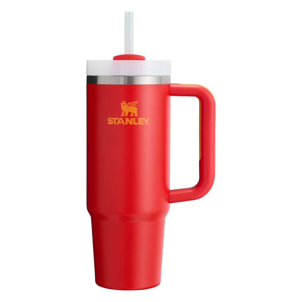 Splash-Resistant FlowState The Quencher H2.0 Flowstate Tumbler | Stanley Create D331C - 40oz Large Capacity Car-Cup Friendly Quencher Detail