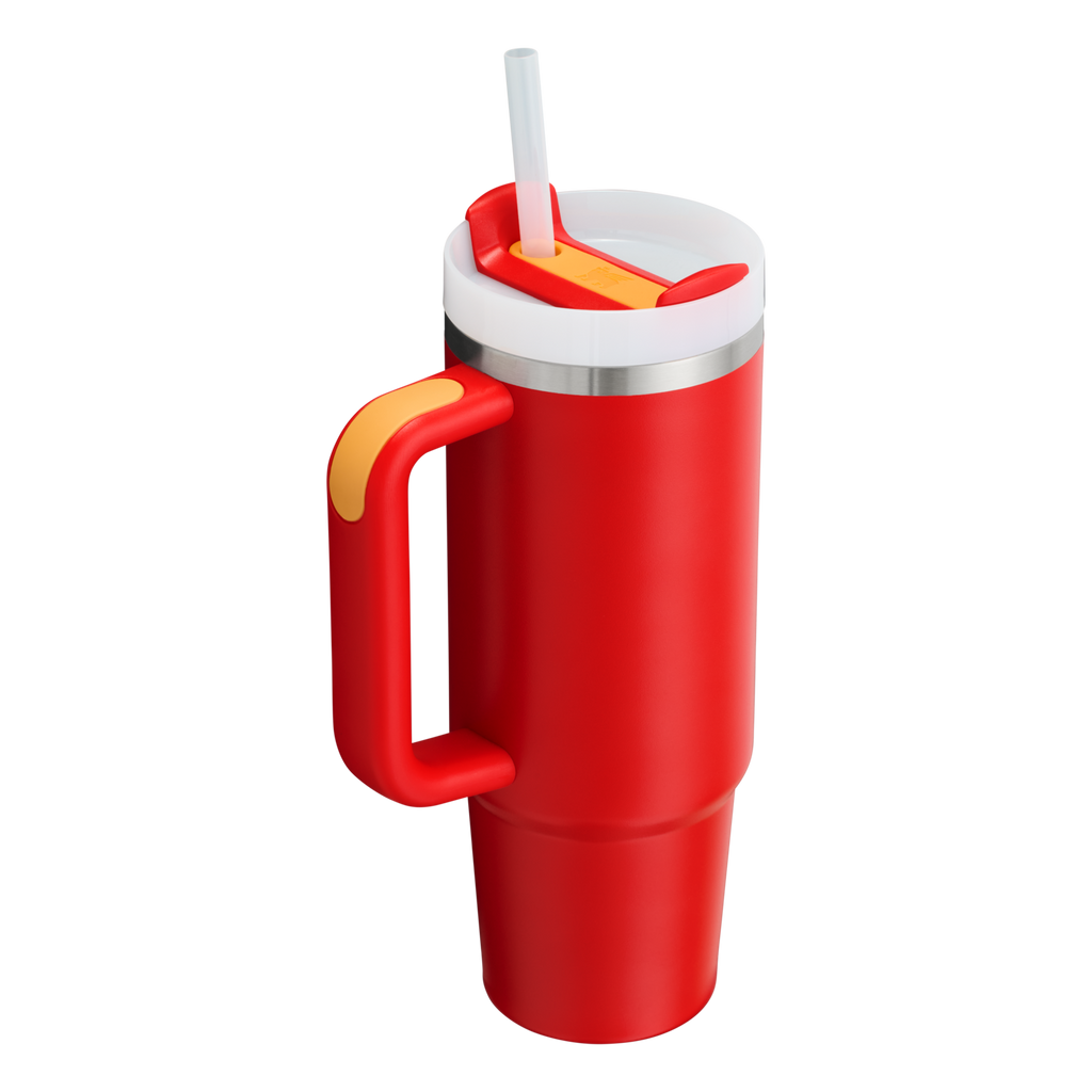Splash-Resistant FlowState The Quencher H2.0 Flowstate Tumbler | Stanley Create D331C - 40oz Large Capacity Car-Cup Friendly Quencher Detail