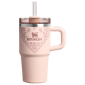 Car-Cup Friendly The Quencher H2.O Flowstate Tumbler D124E - Premium Stainless Steel Straw Cup for All-Day Hydration - Conch Floral