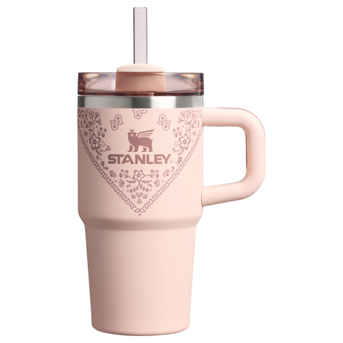 Car-Cup Friendly The Quencher H2.O Flowstate Tumbler D124E - Premium Stainless Steel Straw Cup for All-Day Hydration - Conch Floral