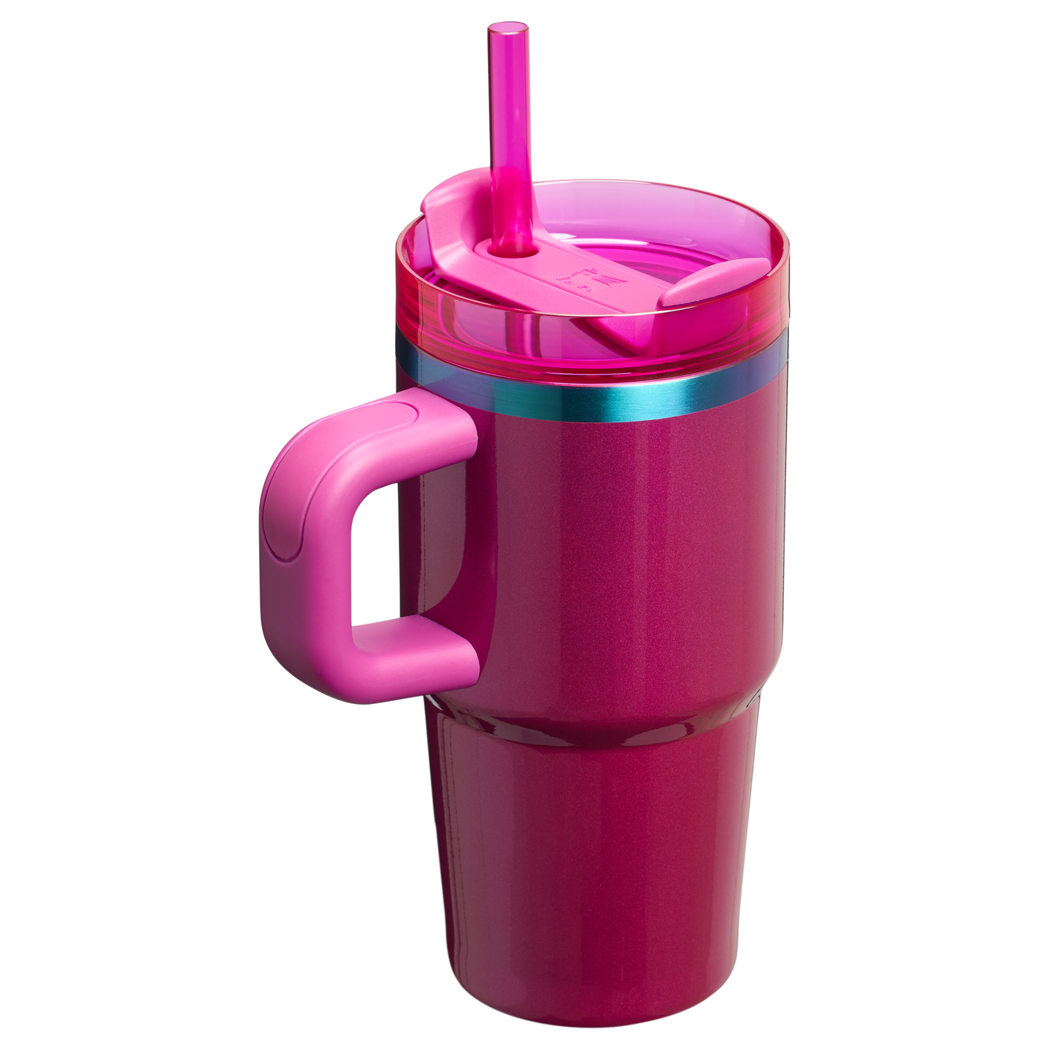 Splash-Resistant FlowState The Quencher H2.O Flowstate Tumbler with Handle | Stanley Create D309N - 40oz Large Capacity Car-Cup Friendly Quencher Detail