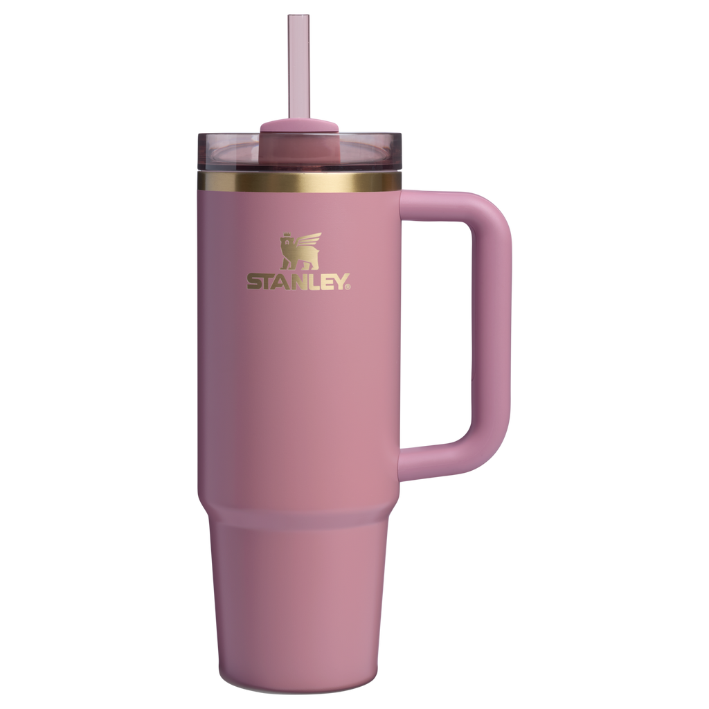 Splash-Resistant FlowState The Quencher H2.0 Flowstate Tumbler | Stanley Create D331C - 40oz Large Capacity Car-Cup Friendly Quencher Detail