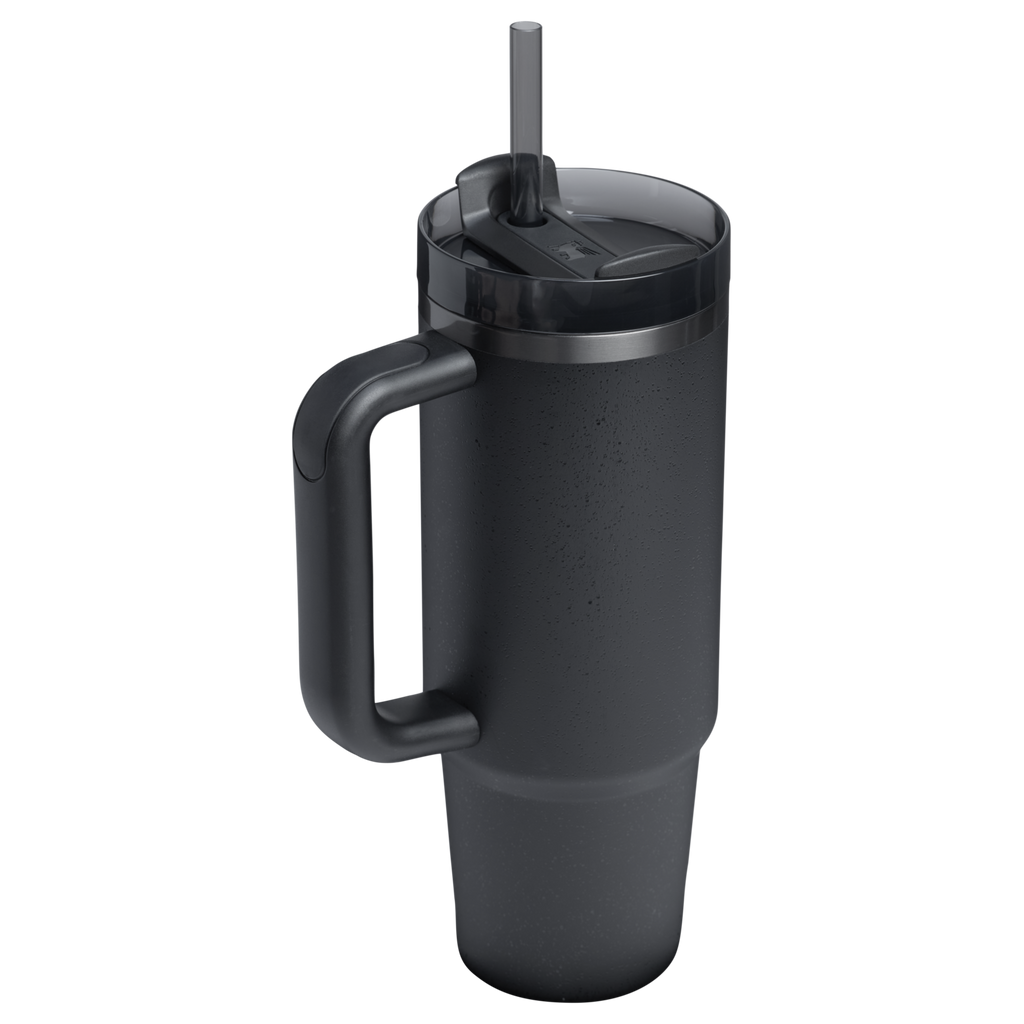 Splash-Resistant FlowState The Quencher H2.0 Flowstate Tumbler | Stanley Create D331C - 40oz Large Capacity Car-Cup Friendly Quencher Detail